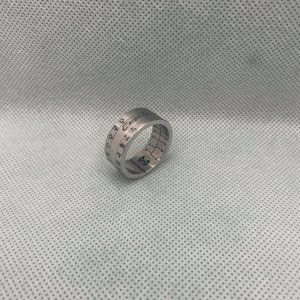 Carpe Diem Sundial Ring Silver Finish Size 12 - Aquitaine - Jewelry